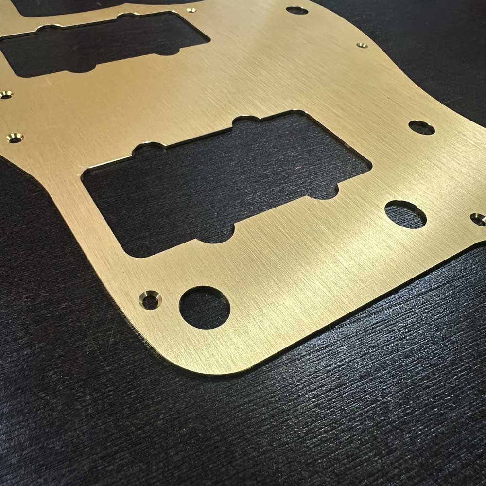 Schlagbrett aus eloxiertem Aluminium für Fender Jazzmaster