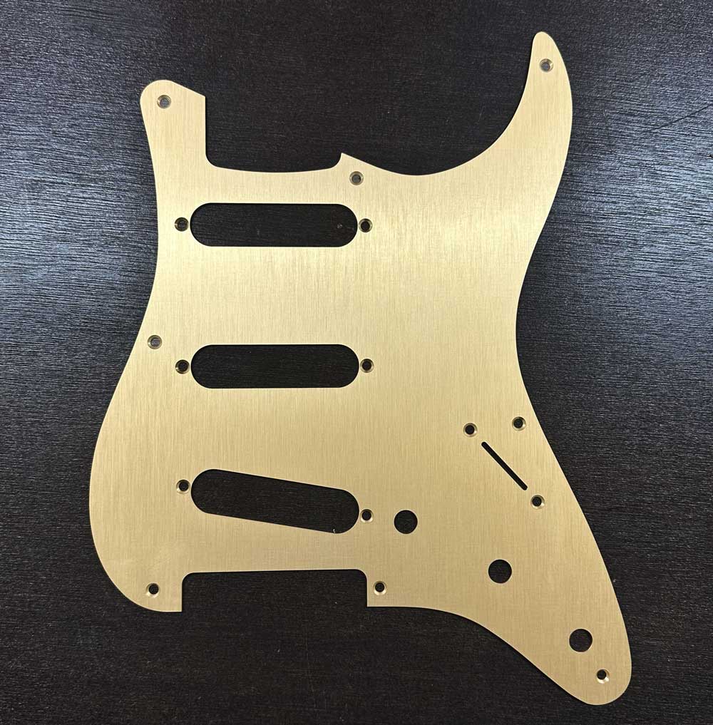 Schlagbrett aus eloxiertem Aluminium für Fender Stratocaster SSS
