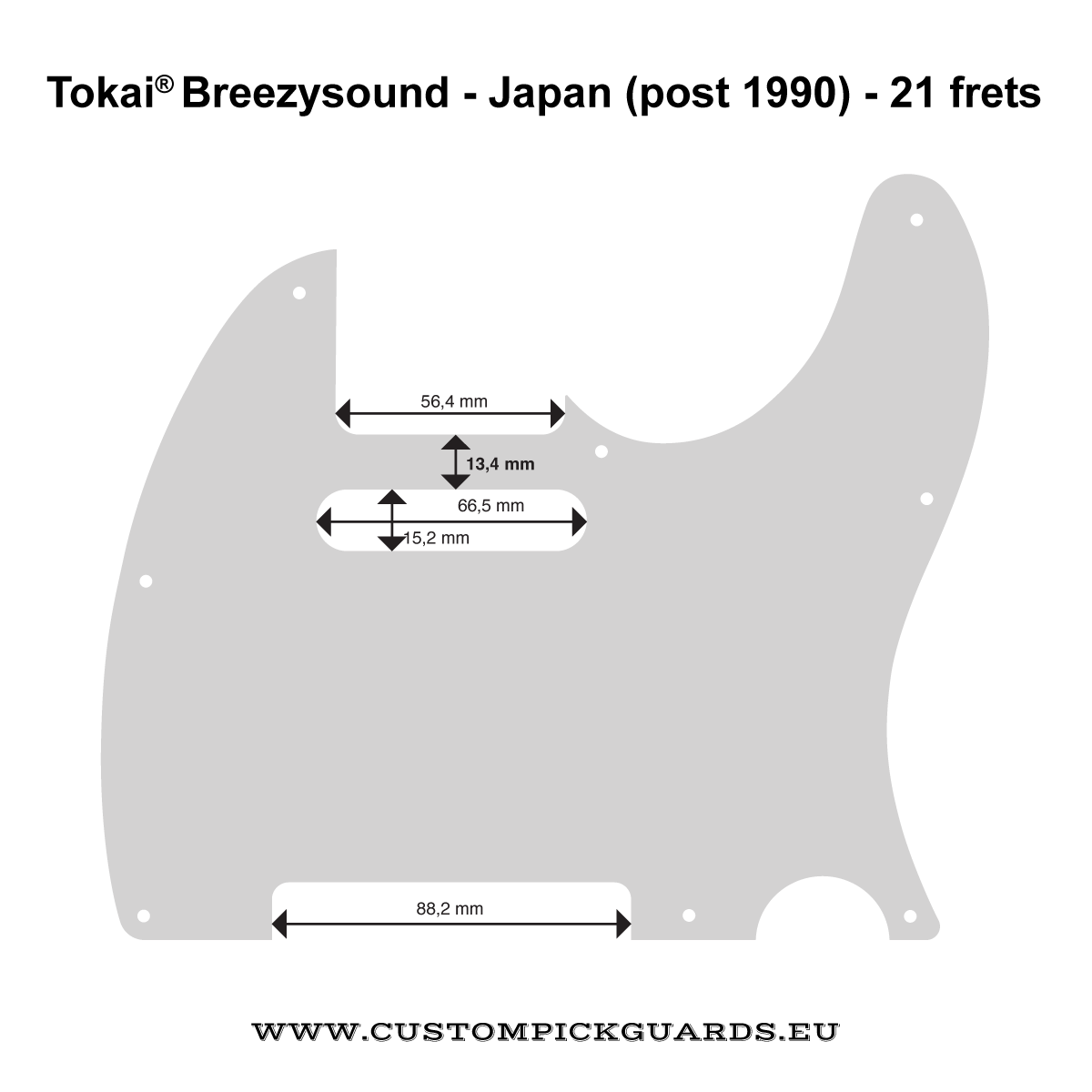 Pickguard pour Tokai Breezy Sound 