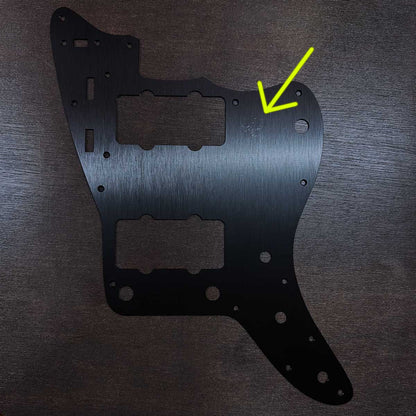 Black Anodized Aluminum Pickguard for Fender Jazzmaster - B STOCK